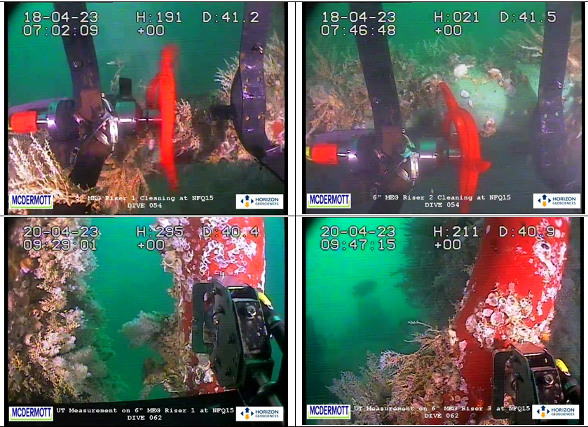 6" MES Riser ROV inspection